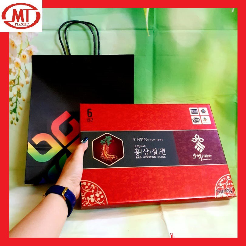 [Sâm Ngon] Date mới 2025 Hồng Sâm Lát Tẩm Mật Ong FB 200g ( 10hộp x 20g )
