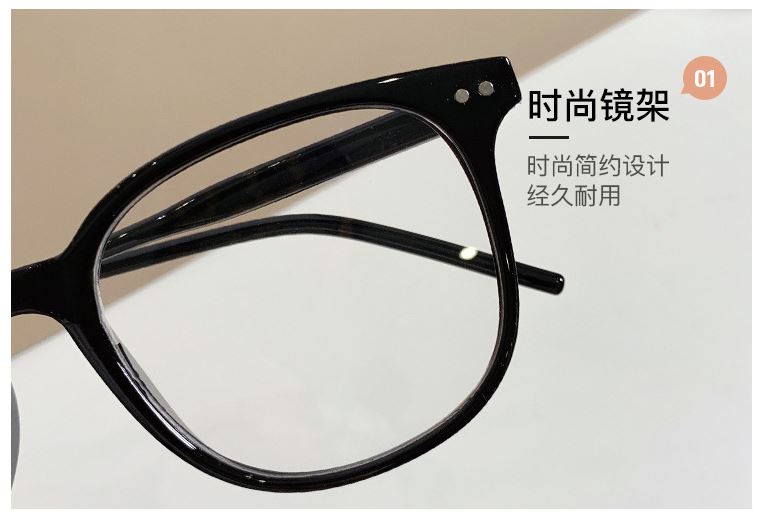 Kính giả cận mắt tròn 2 chấm góc D57