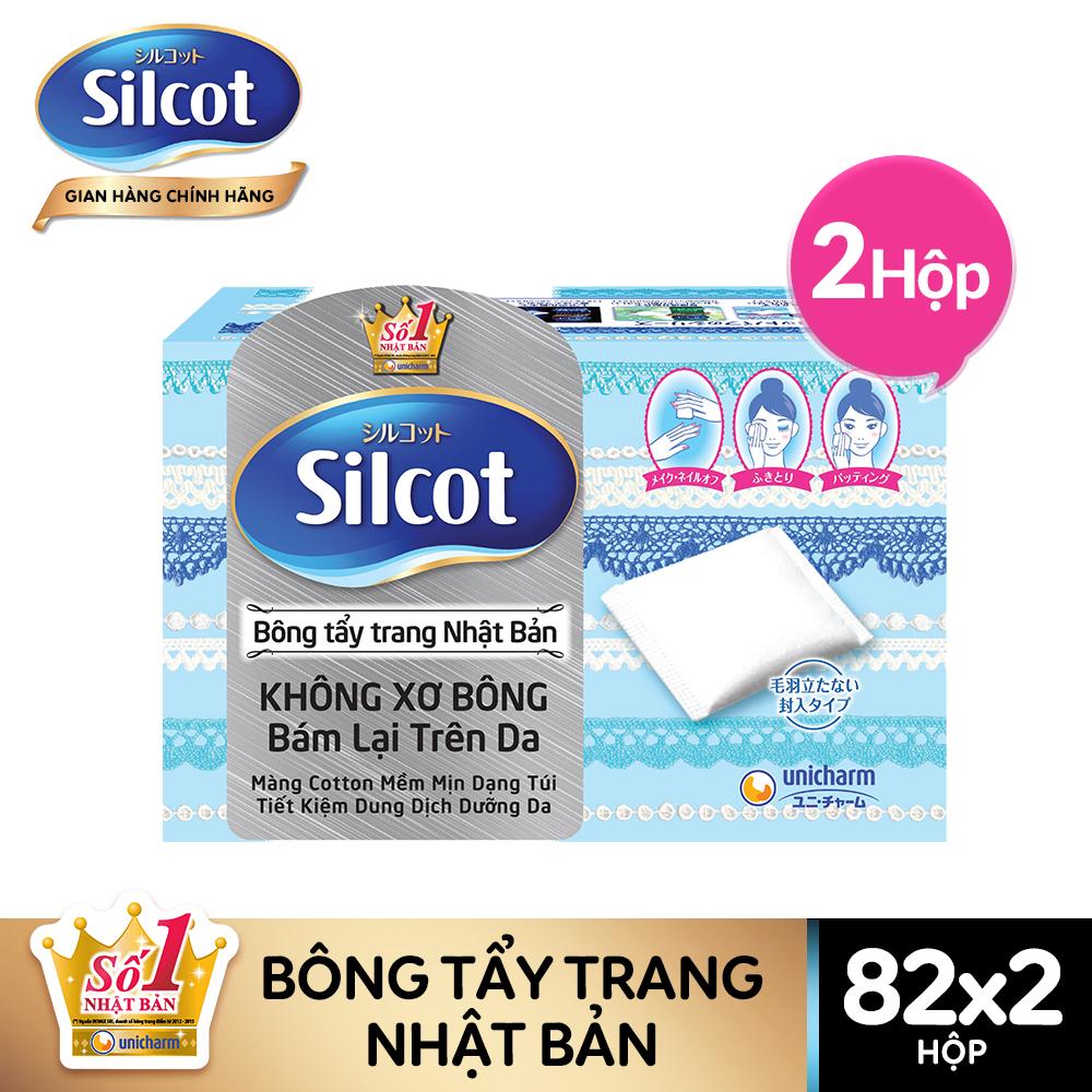 BÁO GIÁ BỘ 4 HỘP BÔNG TẨY TRANG SILCOT (82 MIẾNG-HỘP) | Shopee Lazada Sendo Tiki mới nhất 12 Bộ 2 hộp Bông tẩy trang Silcot 82 miếng/hộp - TUSC00004CB