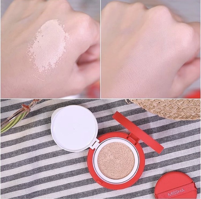 PHẤN NƯỚC MISSHA VELVET FINISH CUSHION VỎ ĐỎ