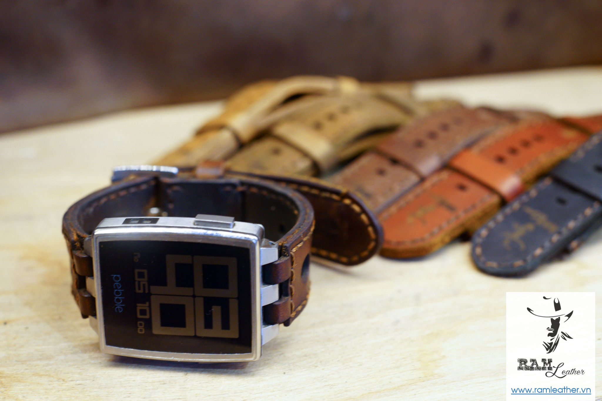 WATCH STRAPS DOUBLE COW LEATHER REAL