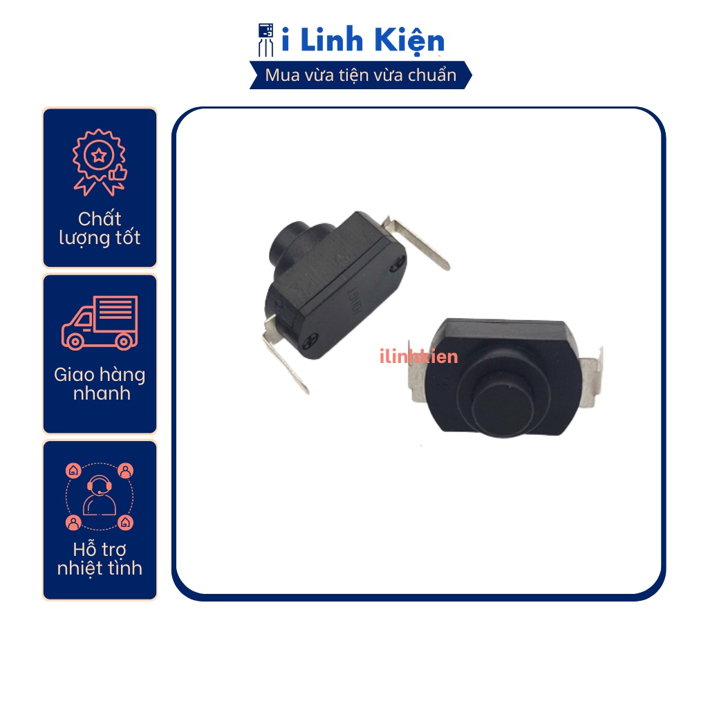Công tắc đèn pin 2P chân cắm YT-1288