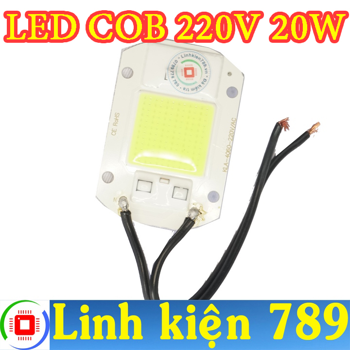 Chip LED COB siêu sáng 220V 20W