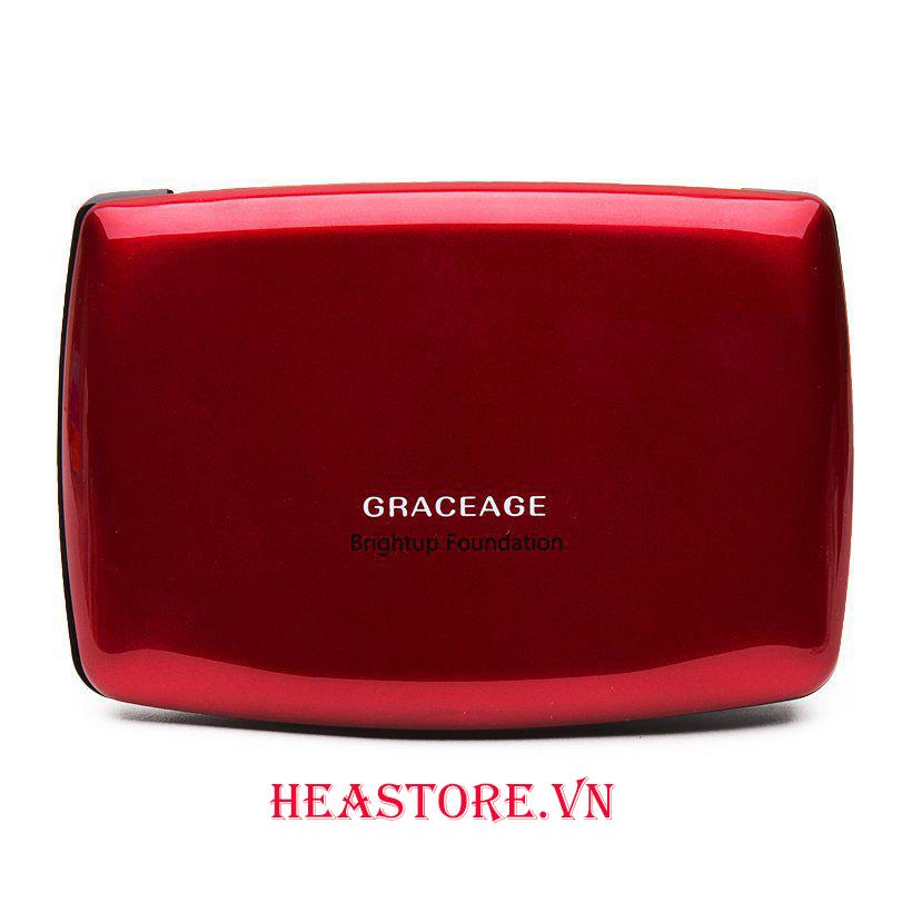 PHẤN NỀN TRANG ĐIỂM MÀU SÁNG GRACEAGE BRIGHTUP COMPACT FOUNDATION - 10G