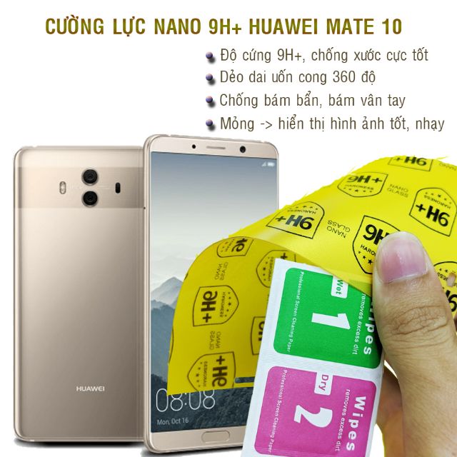 Dán cường lực dẻo nano Huawei Mate 10