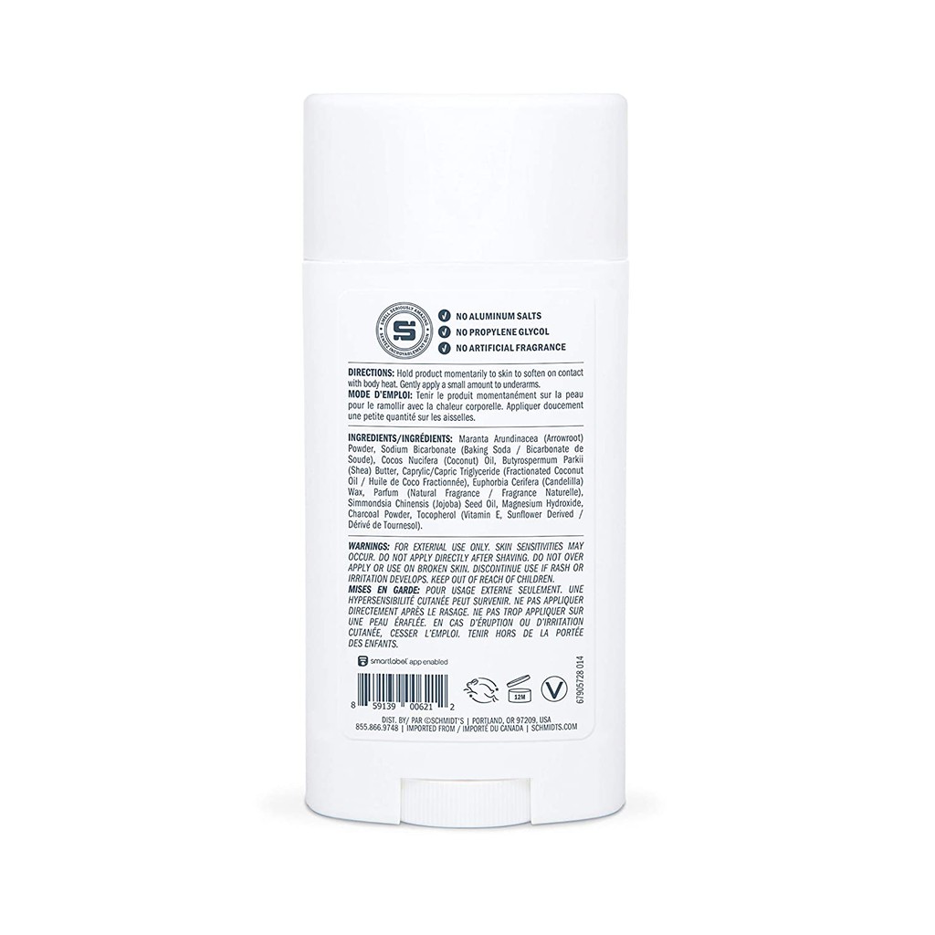 [HCM]Schmidts Natural Deodorant Charcoal + Magnesium 92g