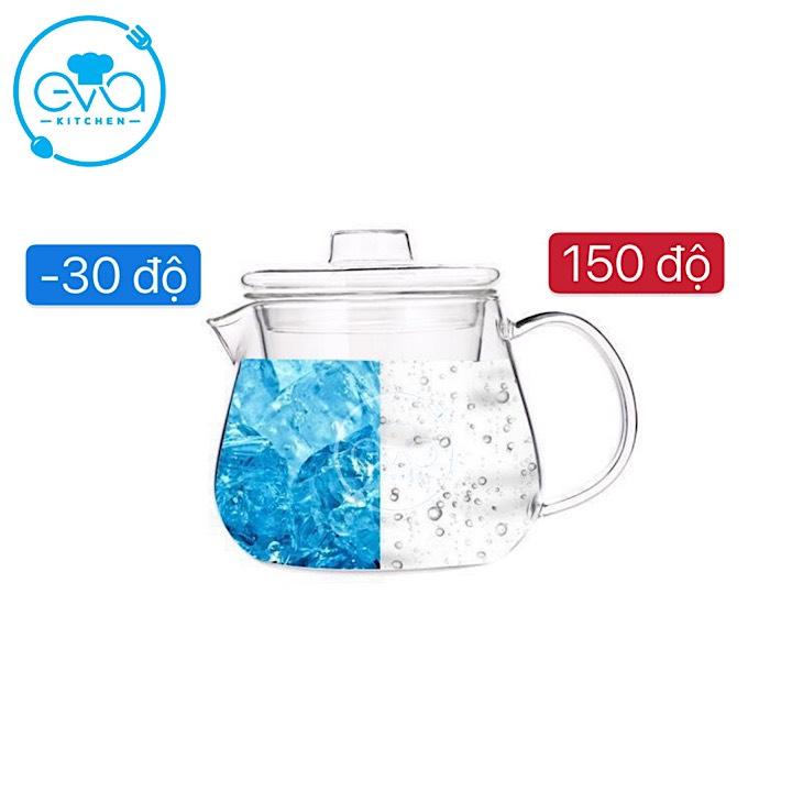 [HCM]Bộ Bình 4 Tách Pha Trà Thuỷ Tinh Chịu Nhiệt Cao Cấp