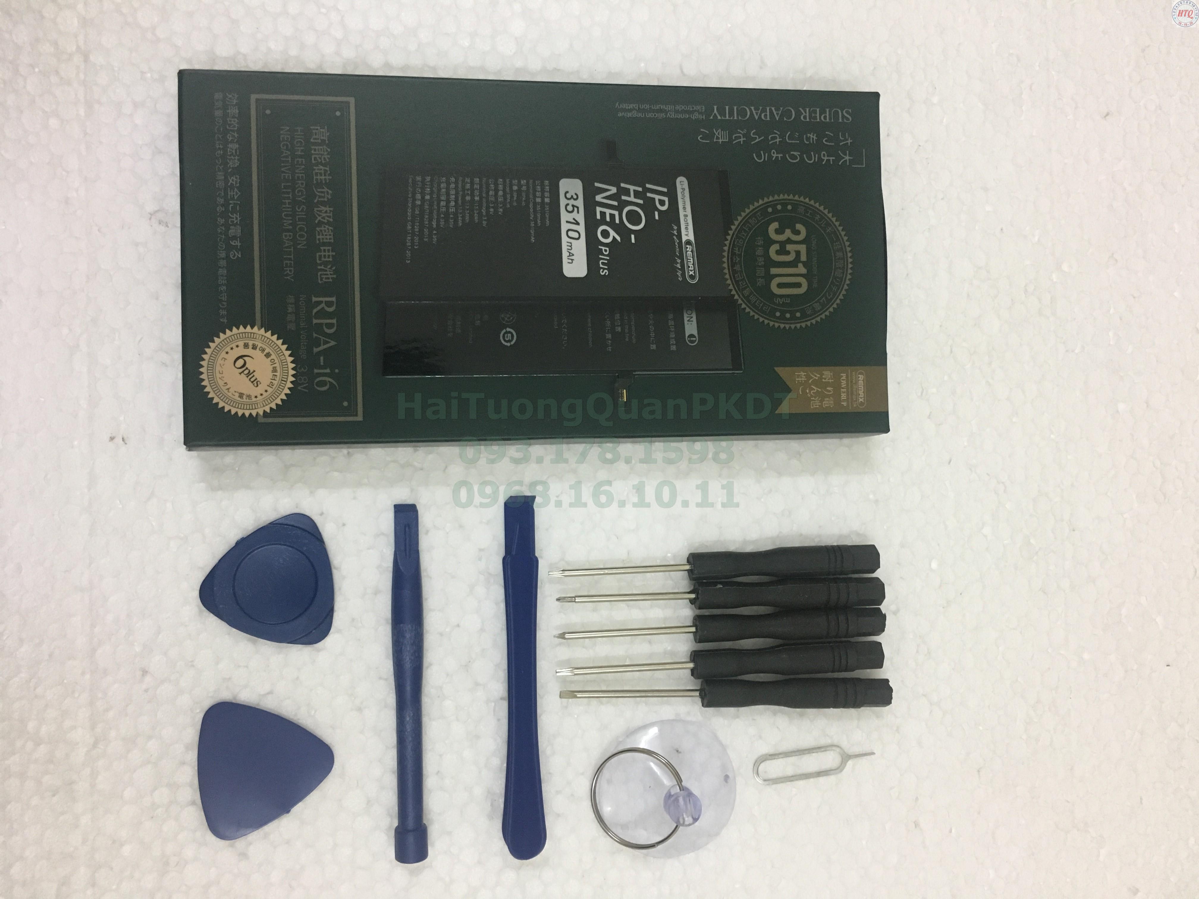 Pin Remax dung lượng cao cho iphone 6 Plus tặng kèm tool mở