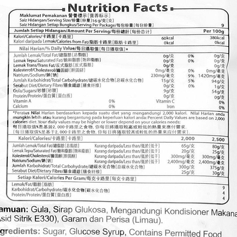 [Siêu thị WinMart] - Kẹo chanh Cocon chanh muối gói 150g