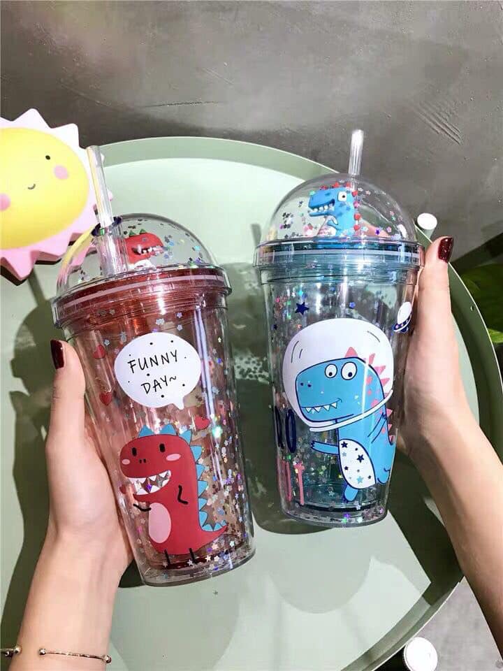 Bình uống nước khủng long cho bé