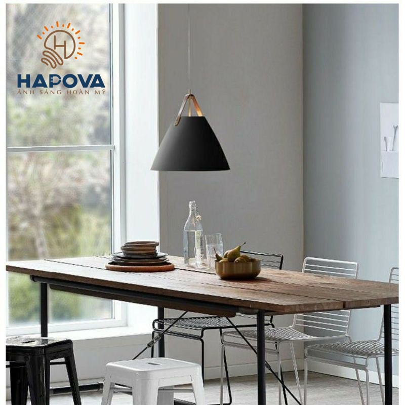 Đèn thả bàn ăn quai da hapova vika 5007/1