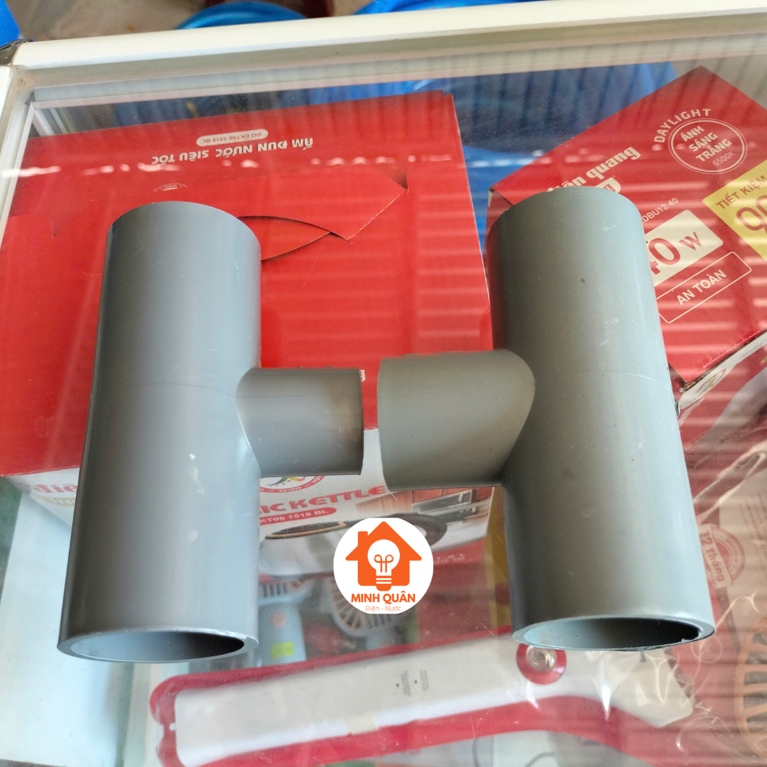 Tê giảm nhựa nối ống nước, Tê giảm nhựa PVC phi 42/27, 42/34mm