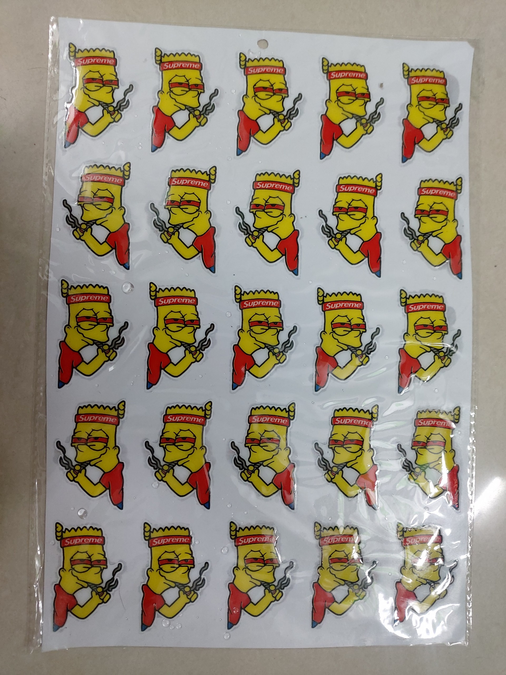Logo sticker nổi hút thuốc trọn bộ 25 con