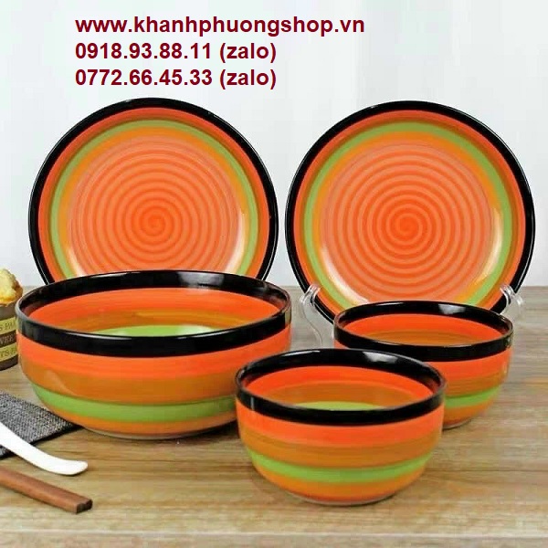 chén tô dĩa sứ 7 màu - chén tô dĩa sứ 7 màu