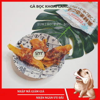 Bánh thưởng cho chó Sumiho Thịt gà bọc khoai sấy dẻo 100gr túi Đồ ăn cho thumbnail