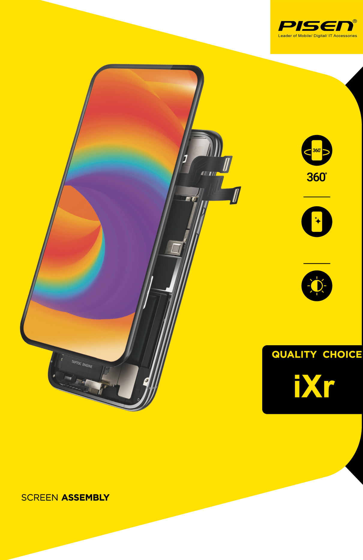Màn hình pisen cho điện thoại ip x, xr xs, ip xs max