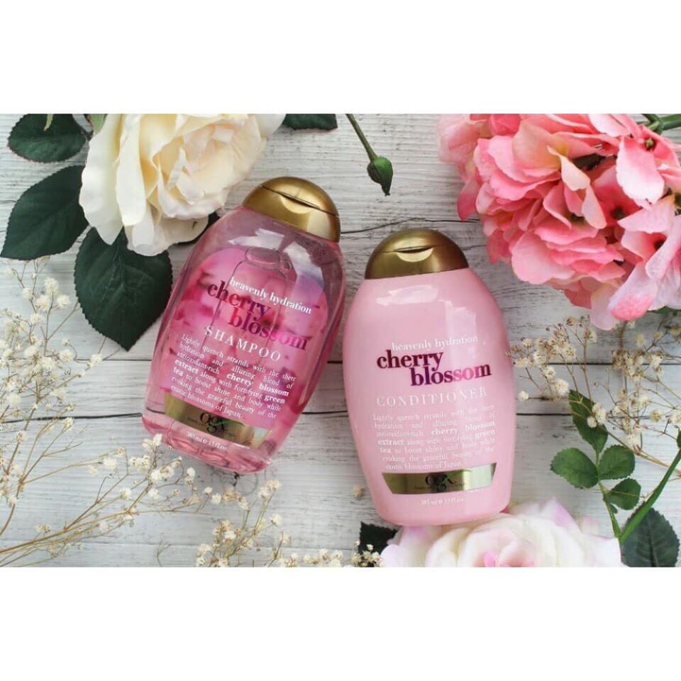 [Bill US] Bộ Dầu Gội Xả Cherry Blossom OGX của Mỹ