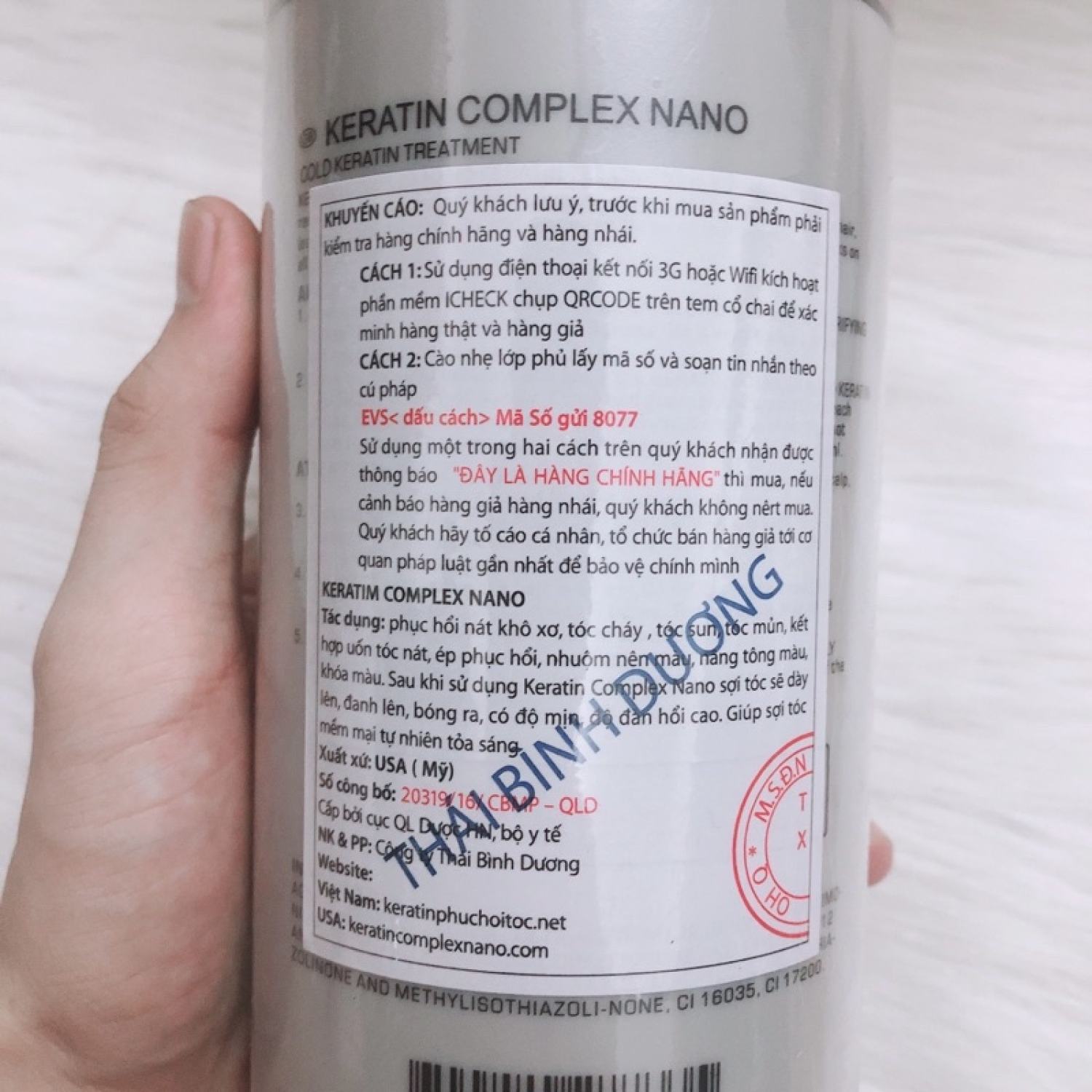 Kem ủ Hấp tóc phụ hồi tóc keratin comlpex nano cao cấp 1000ml