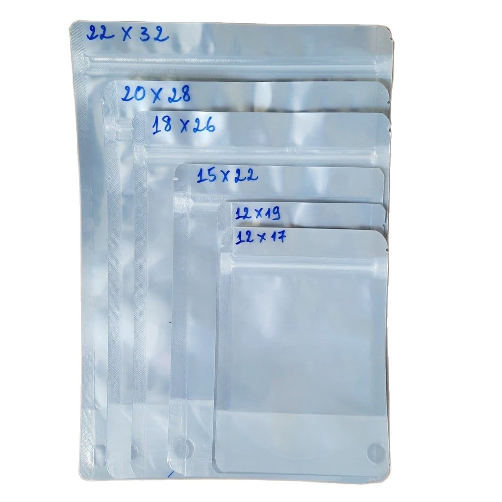 [HCM] 1kg Túi Zip Bạc Trong - Full Size