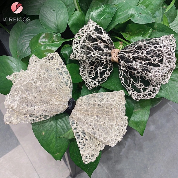 [HCM]Kẹp Nơ Ren Tiểu Thư Cao Cấp Hot Trend Hàn Quốc