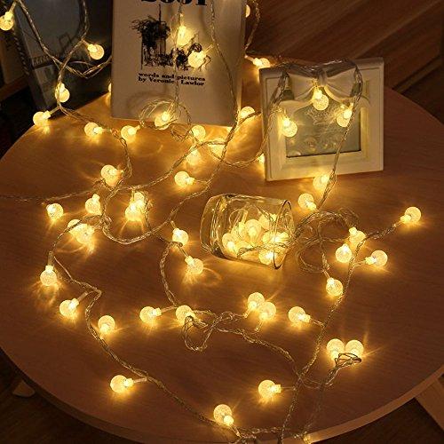 Dây đèn led bông tuyết trang trí dài 10m ( Chạy pin không cần ổ cắm )