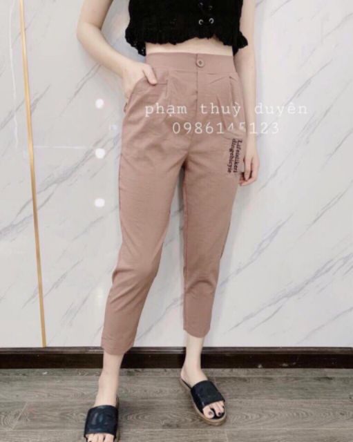 Quần Baggy Chất Đũi Xước Thái