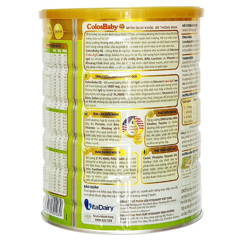 Sữa công thức COLOSBABY GOLD 2+ (800G)