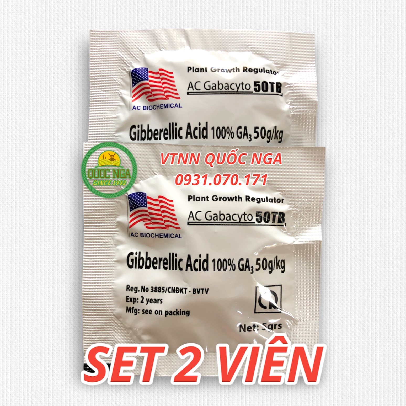 GA3 50TB CHẤT ĐIỀU HÒA SINH TRƯỞNG CÂY TRỒNG