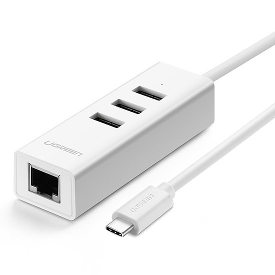 Cáp chuyển usb type c to lan + usb hub ugreen 20792 .