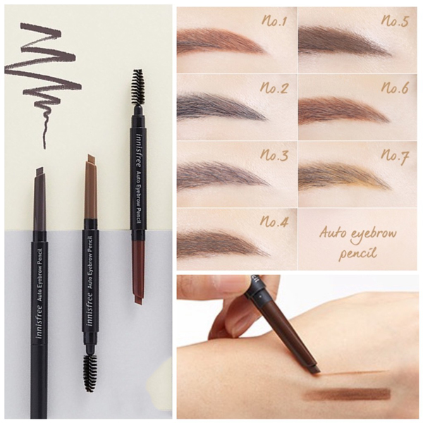 [HCM]Chì Kẻ Mày Innisfree Auto Eyebrow Pencil (Phiên bản mới 2019)