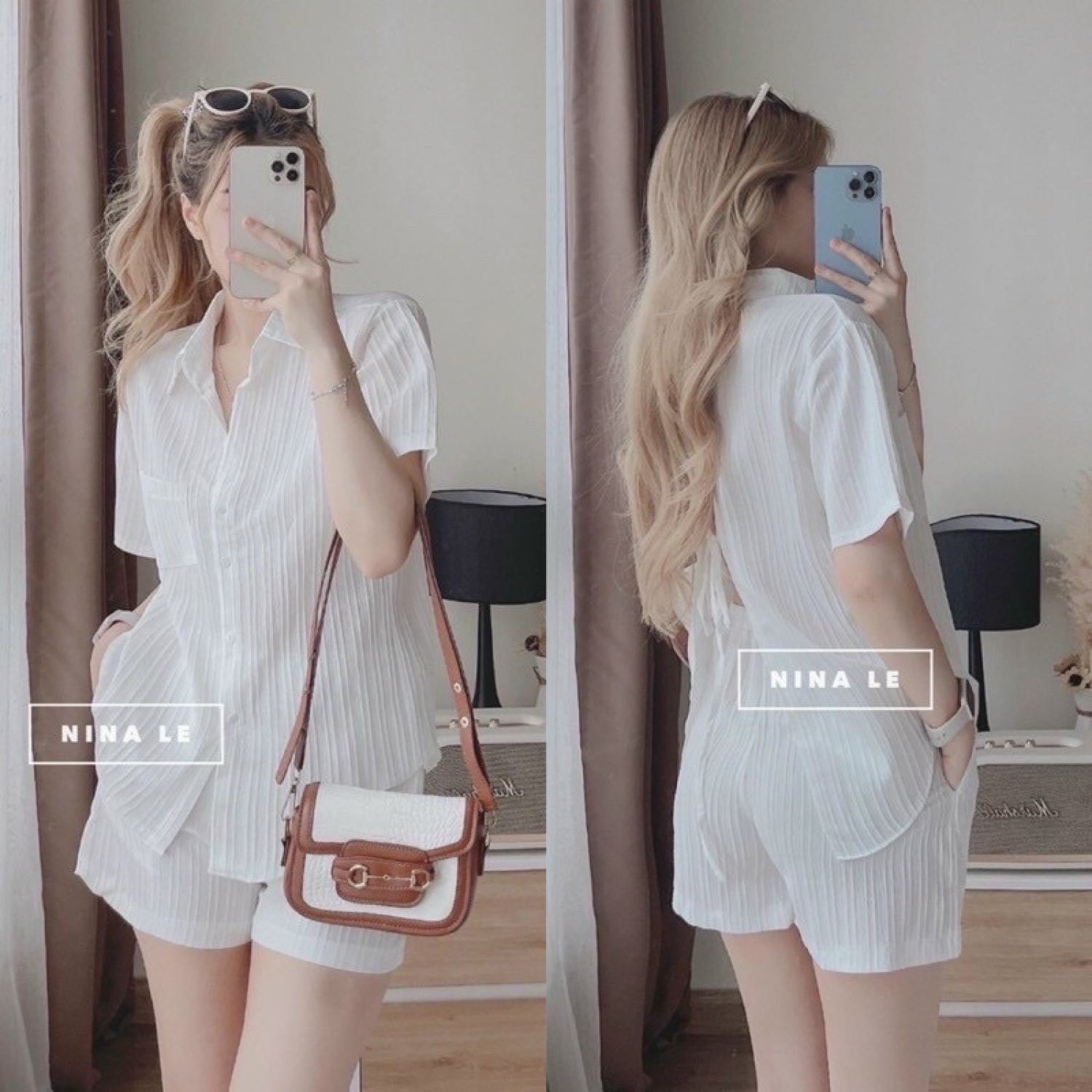 HỎA TỐC [SẴN] ẢNH THẬT (60-90kg) BIGSIZE MINSTORE.VN SET SƠ MI XẺ SAU BIGSIZE