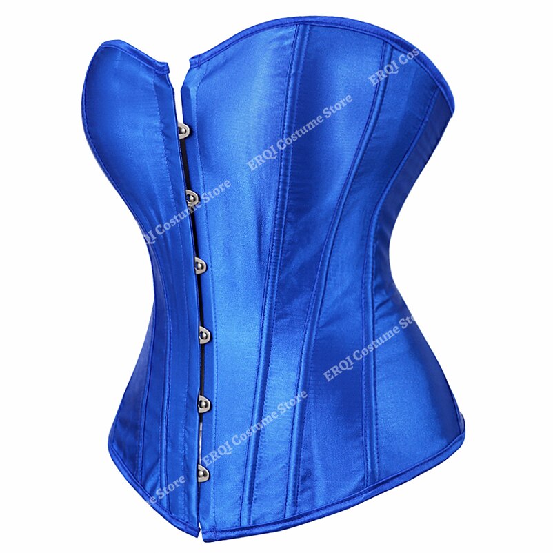 1 gdfxjgl Black Bustier Corset Women Satin Vintage Corset Top Plus Size