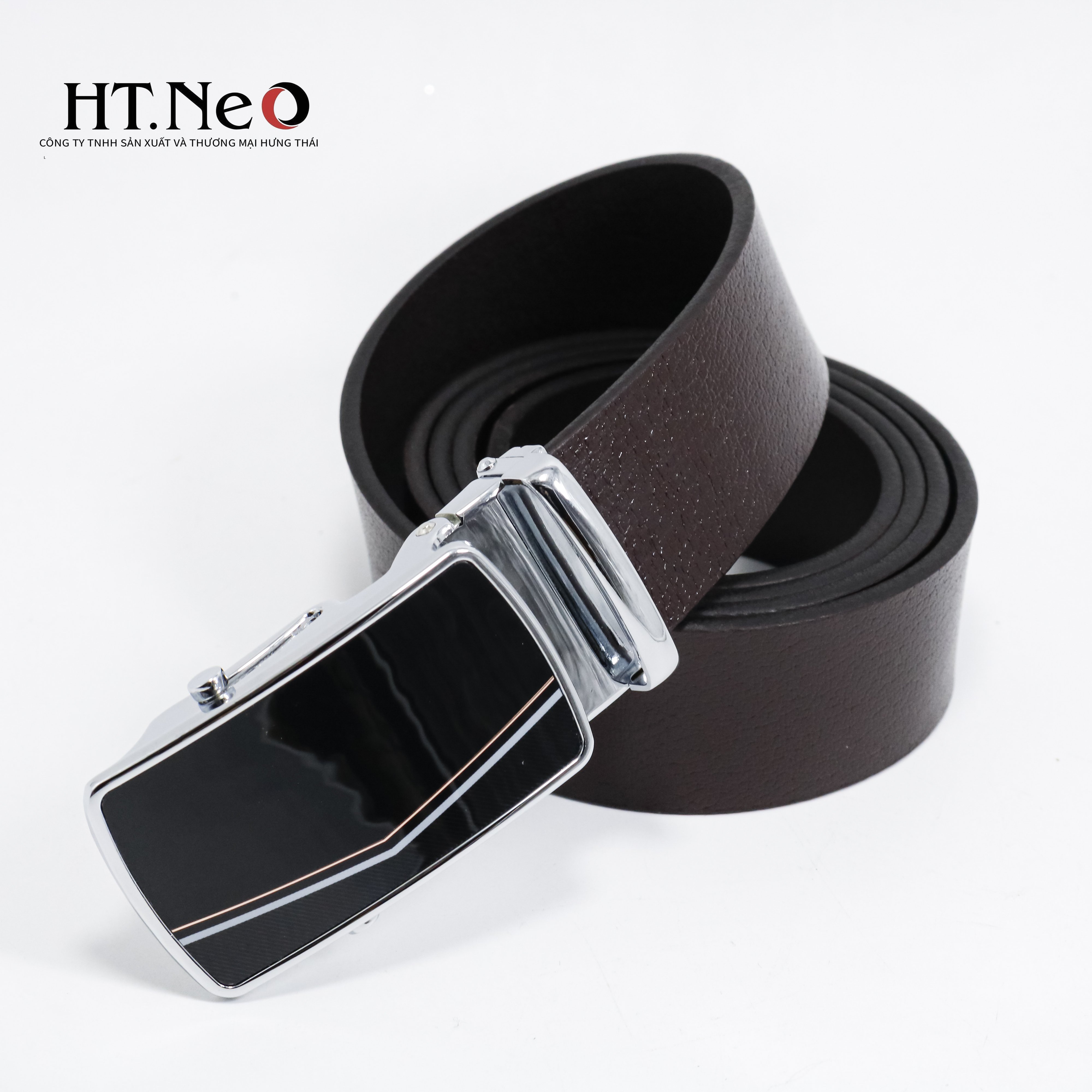 (Da Trâu 100%)Dây Lưng /Thắt Lưng Cao Cấp Thương Hiệu HT.NeO DL01-NA