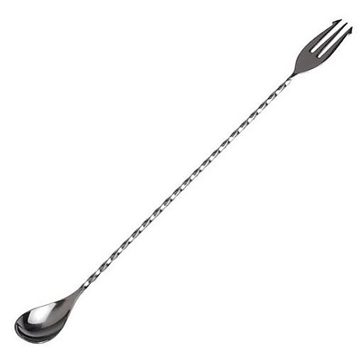 Thìa Bar 2 đầu dài 32cm, thia bar inox cho quầy pha chế