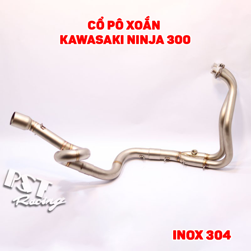 Cổ pô xoắn full system Kawasaki Ninja 300