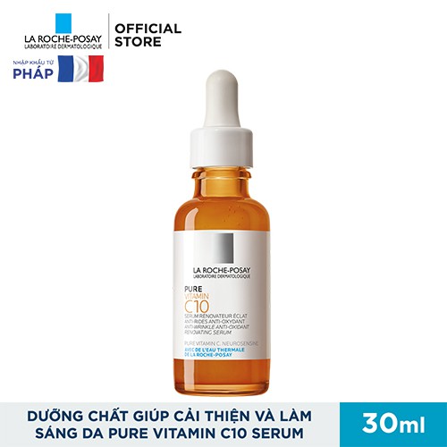 [HCM]Dưỡng chất giúp cải thiện và làm sáng da La Roche Posay Pure Vitamin C10 Serum 30ml
