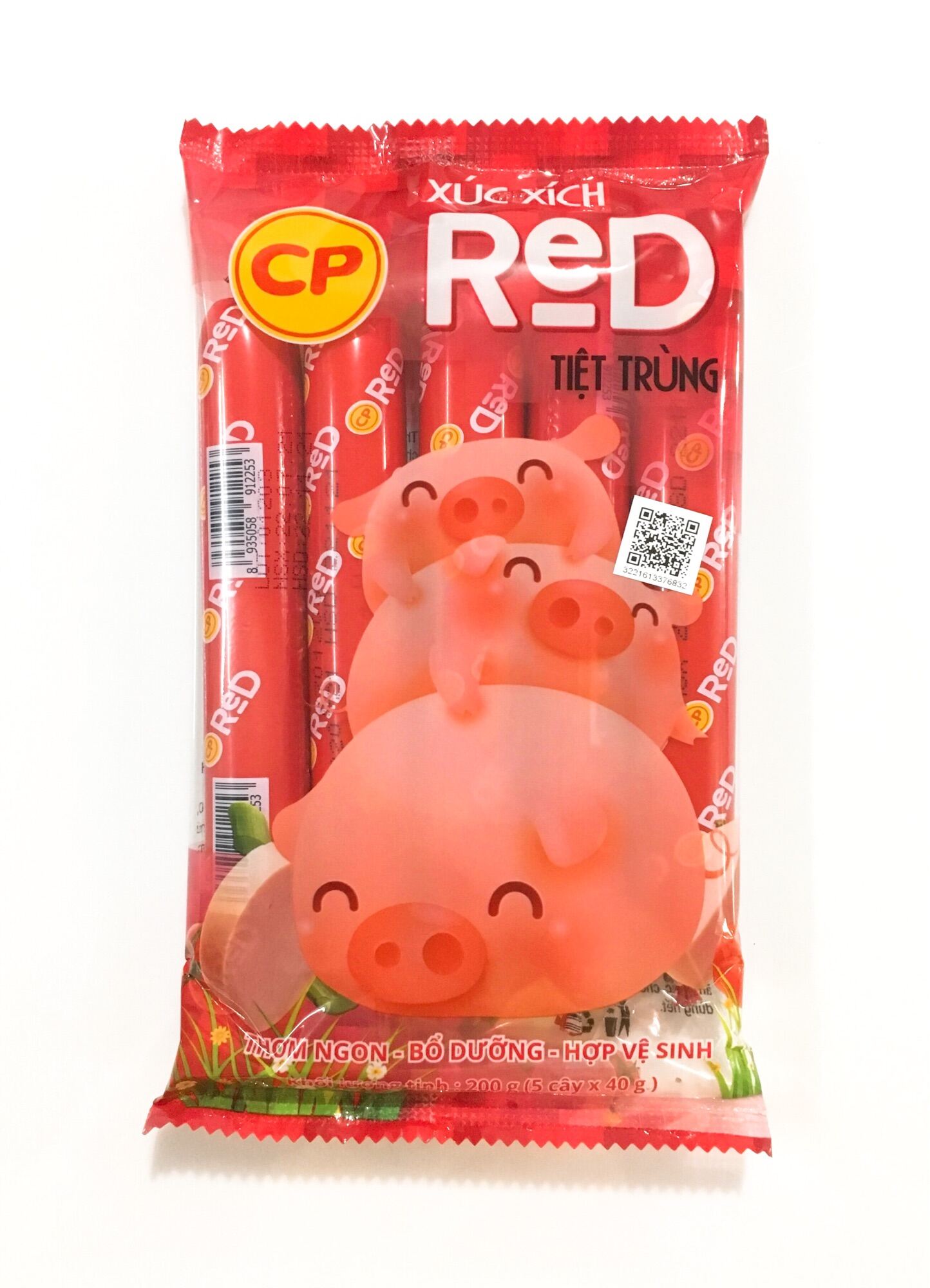 Xúc xích tiệt trùng CP gói 200g_Monhi_Food