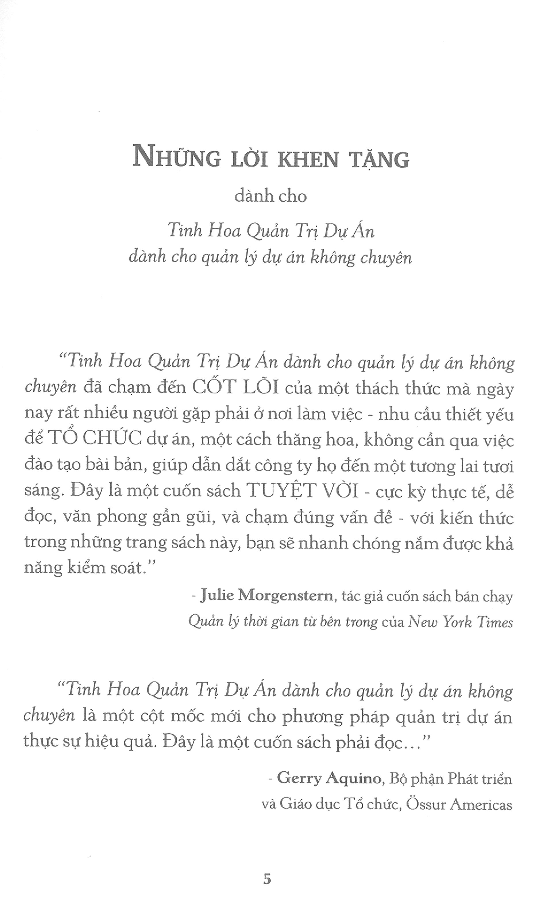 Tinh Hoa Quản Trị Dự Án