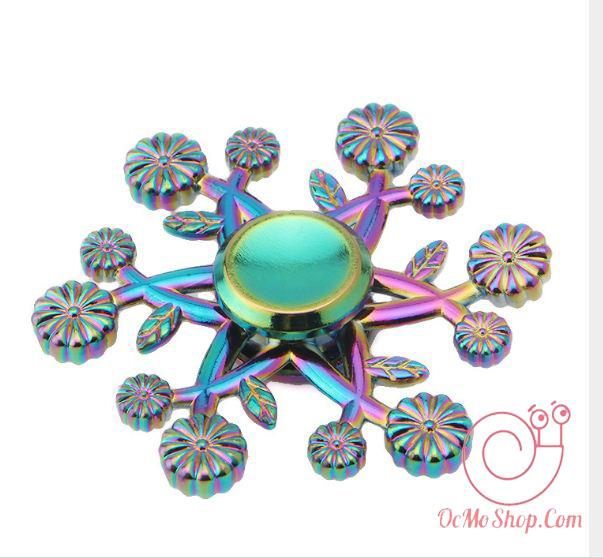 [HCM]Con quay Finger Spinner hoa văn phản quang kim loại