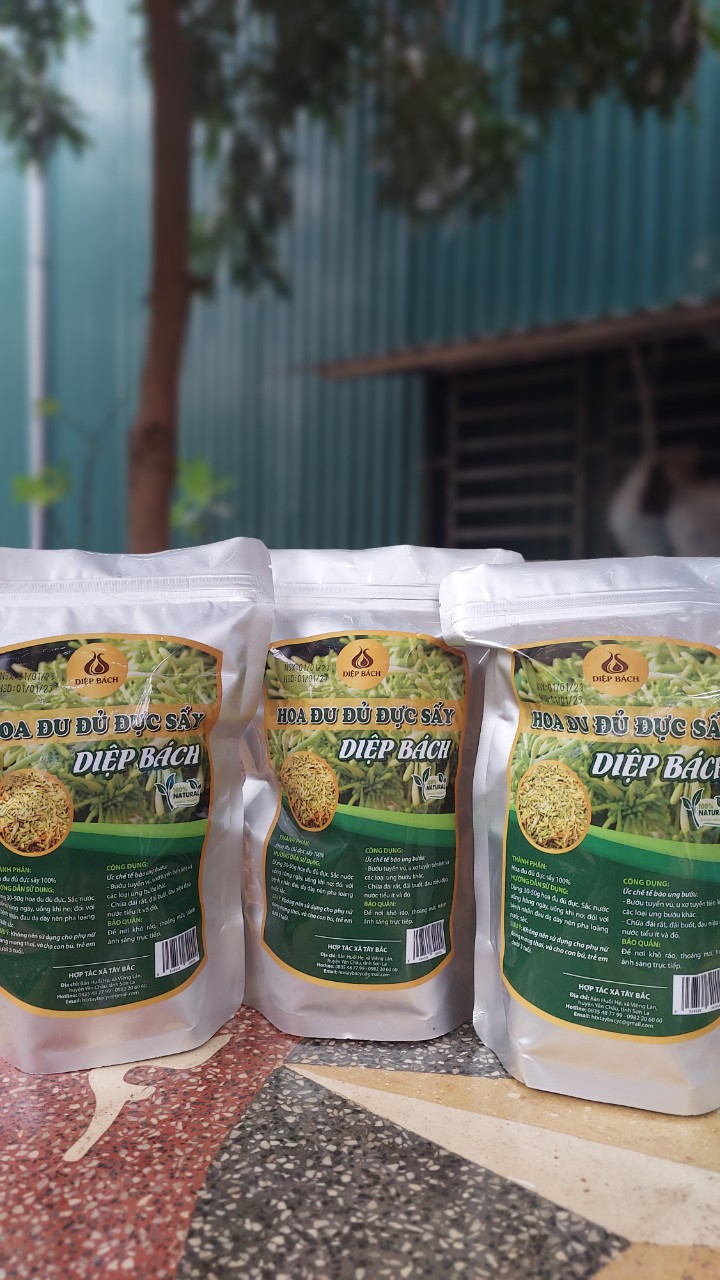 Hoa đu đủ đực sấy (1 túi = 250g)