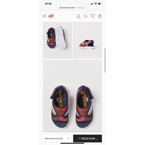 Sandal Hm spiderman xuất dư xịn