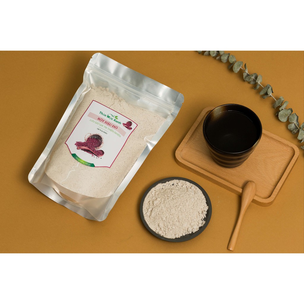Bột đậu đỏ nguyên chất handmade gói 500g (tặng 1 gói cám gạo khi mua từ 500g)