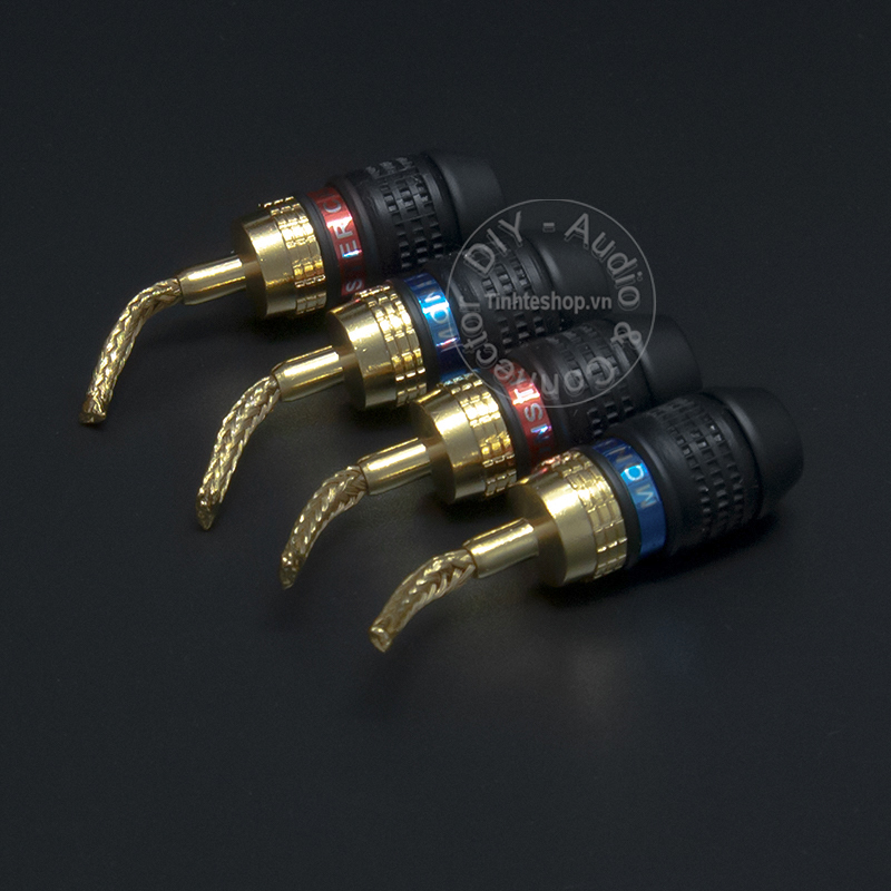 4 chiếc - Rắc mỏ chim mềm gold 24K 2mm OD4mm OEM - Đầu đổi bắp chuối sang mỏ chim mềm