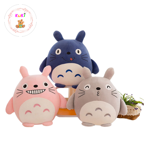 Gấu bông Totoro xám mặt cườì dễ thương
