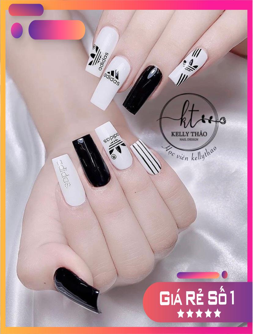 Móng up HSM vuông đục ,Hộp 500 móng - Nail 937