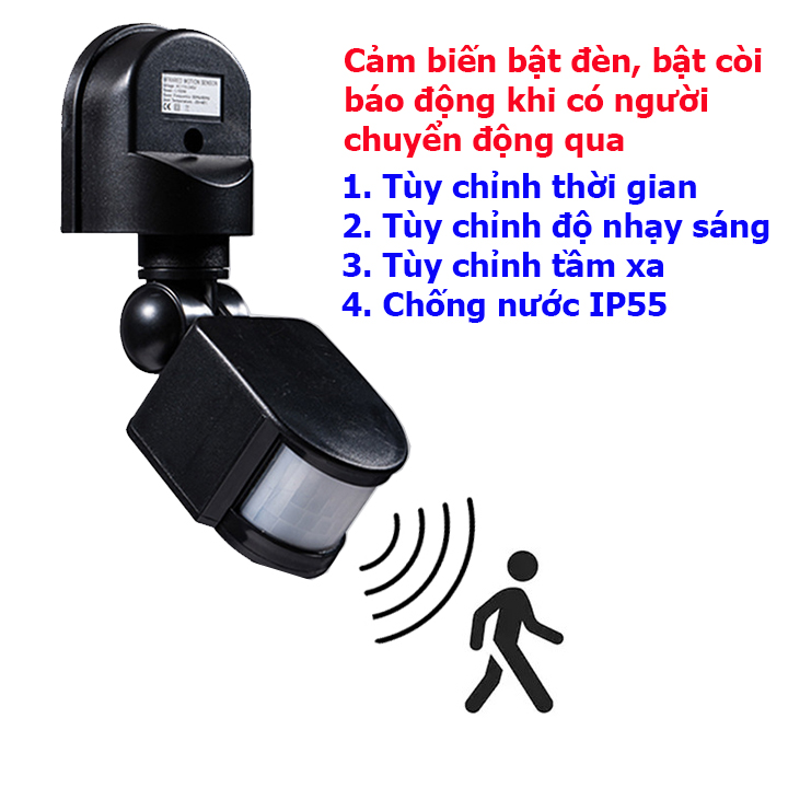 Công tắc cảm ứng (CẢM BIẾN) chuyển động TC100 thông minh tự động bật tắt đèn