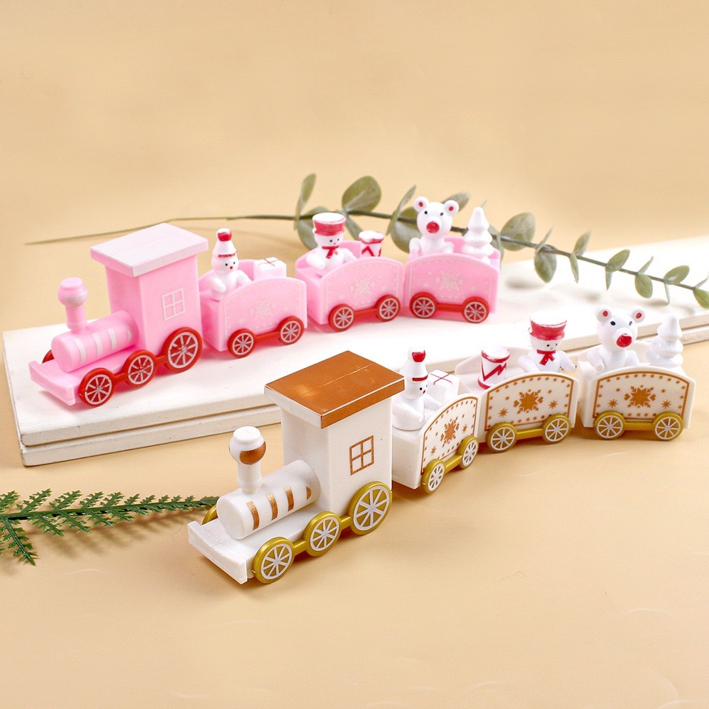 ĐOÀN TÀU XE LỬA GIÁNG SINH TRANG TRÍ BÁNH 4 MÀU (CHỌN MÀU)
