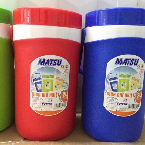 Bình đá 2 lít Matsu có vòi/ có quai xách tiện lợi. Bình đựng đá đựng nước nóng - STORE BÙI HUY