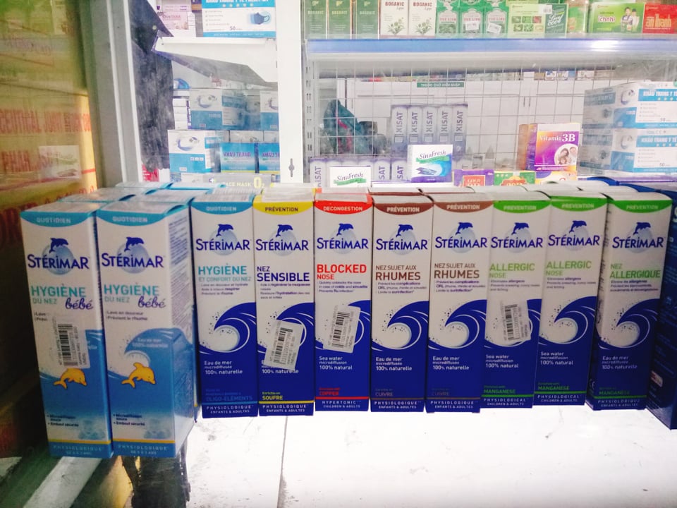 Xịt Mũi Muối Biển / Xịt Mũi Cá Heo Sterimar Pháp ( Chai 50ML)