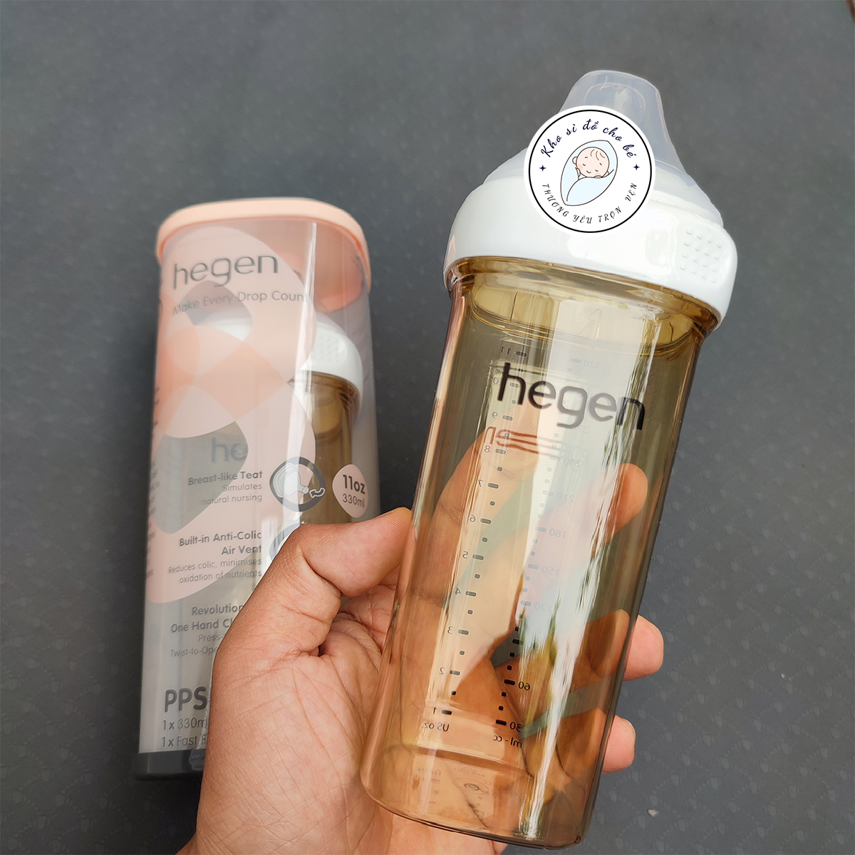 Bình sữa Hegen cao cấp 330ml full hộp gnn
